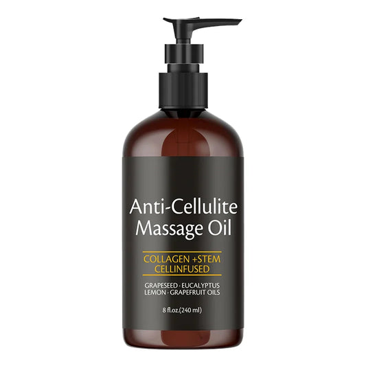 OEM Private Label Anti Cellulite Lemon Collagen and Stem Cell Moisturizer Massage Oil for Tightening and Stretch Marks