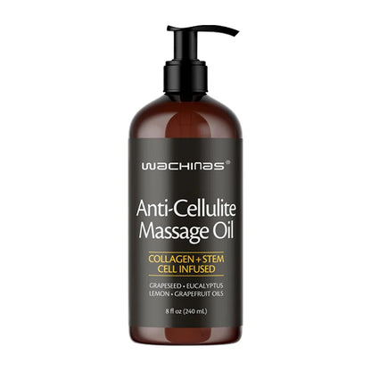 OEM Private Label Anti Cellulite Lemon Collagen and Stem Cell Moisturizer Massage Oil for Tightening and Stretch Marks